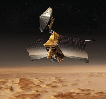 MRO na orbicie Marsa / Credits: NASA